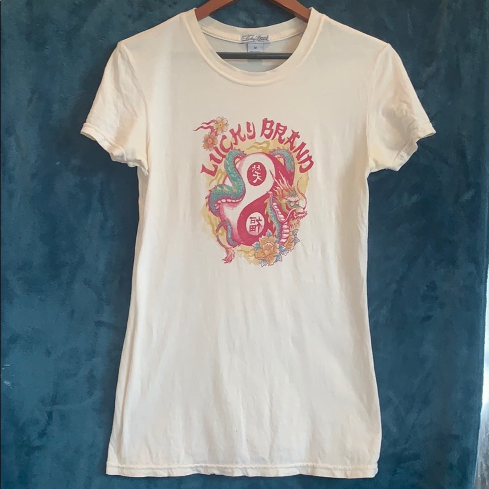 Dragon Lucky Brand tee shirt size medium